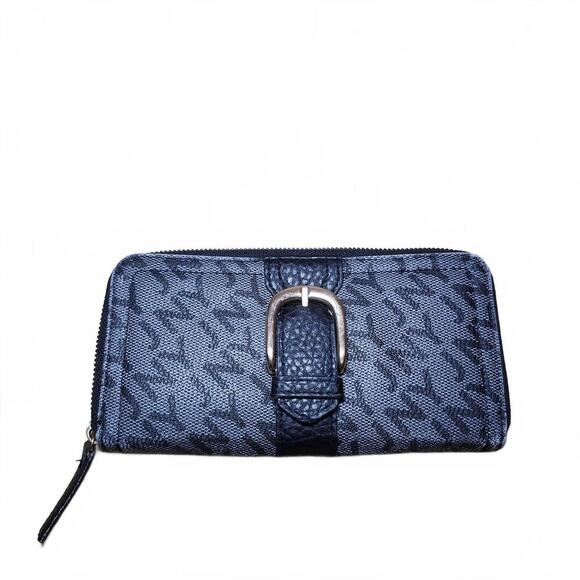 Stylish Jones New York Zipper Wallet - Navy Blue - Picture 1 of 8
